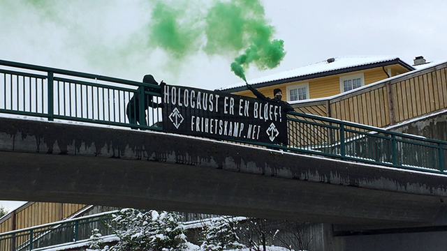Nordic Resistance Movement activity on “Holocaust” Day in Norway, 2019 