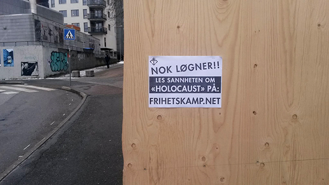 Nordic Resistance Movement activity on “Holocaust” Day in Norway, 2019 