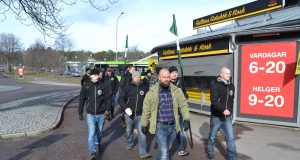 Nest 8 Nordic Resistance Movement activists visit Nyköping
