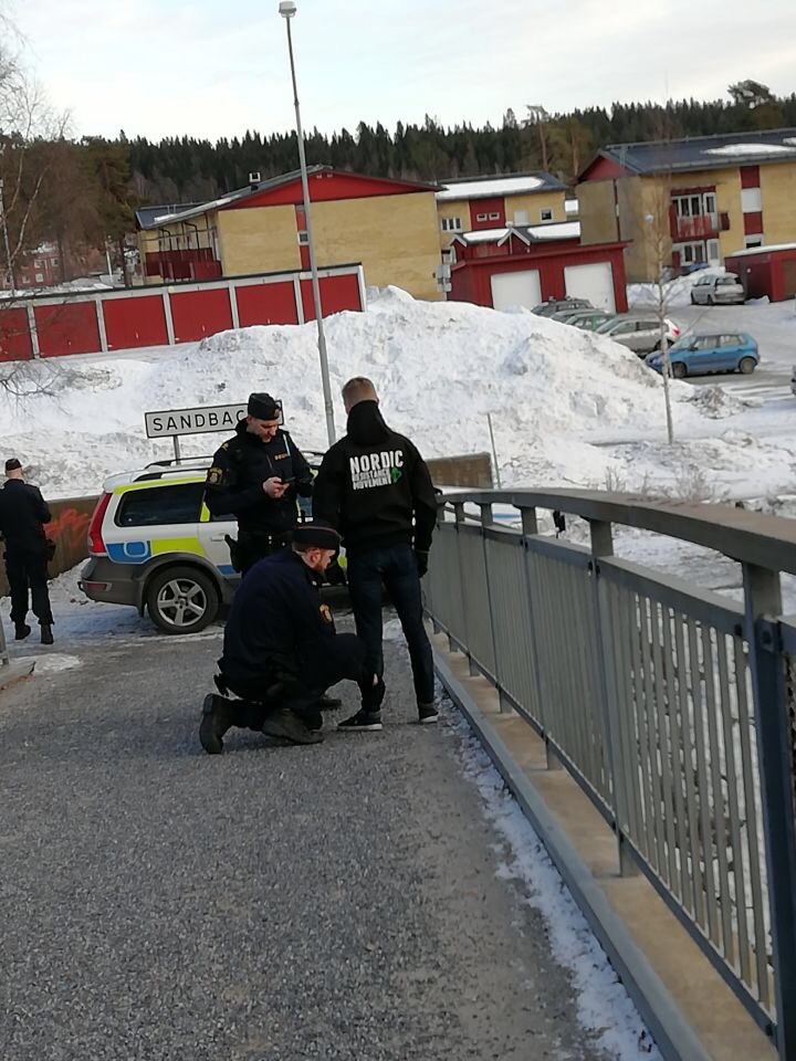 Police search an NRM activist in Umeå