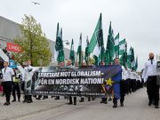 The Nordic Resistance Movement march on 1 May in Kungalv