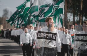 Nordic Resistance Movement May Day march in Falun