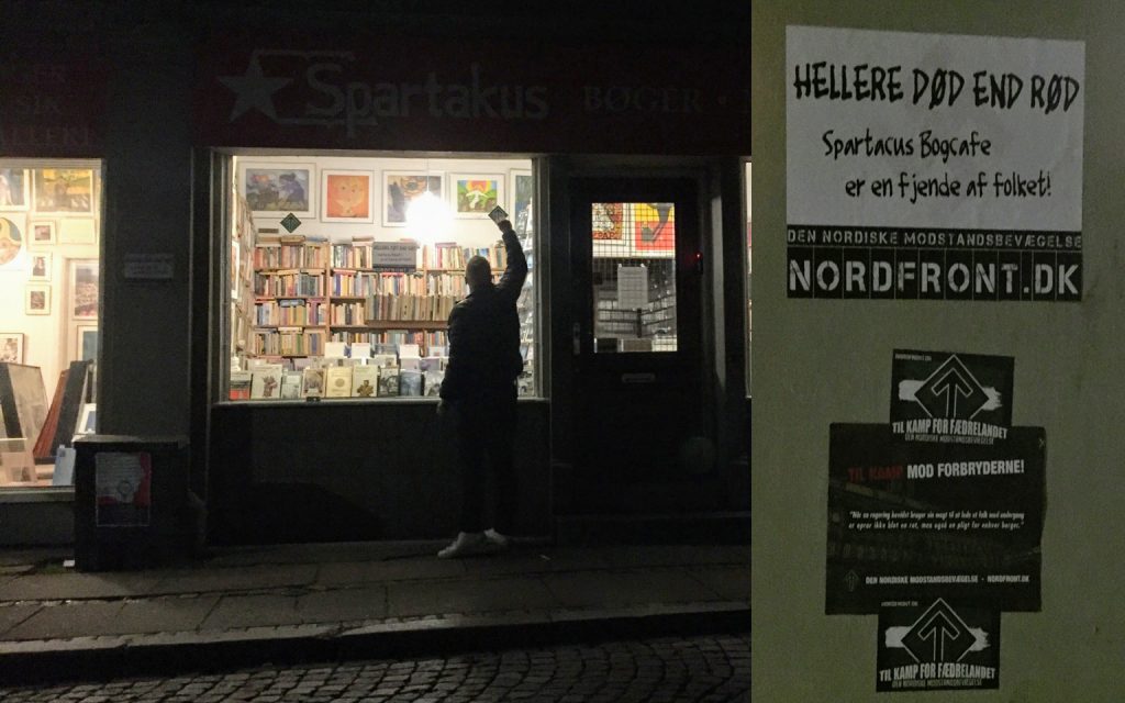 Action against Spartakus Book Café, Århus