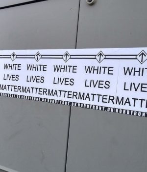 White Lives Matter posters in Randers, Denmark