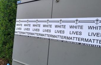 White Lives Matter posters in Randers, Denmark