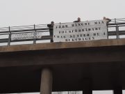 Nordic Resistance Movement banner action, Nest 4, Sweden