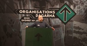 Simon Holmqvist at the Nordic Resistance Movement's Organisation Days