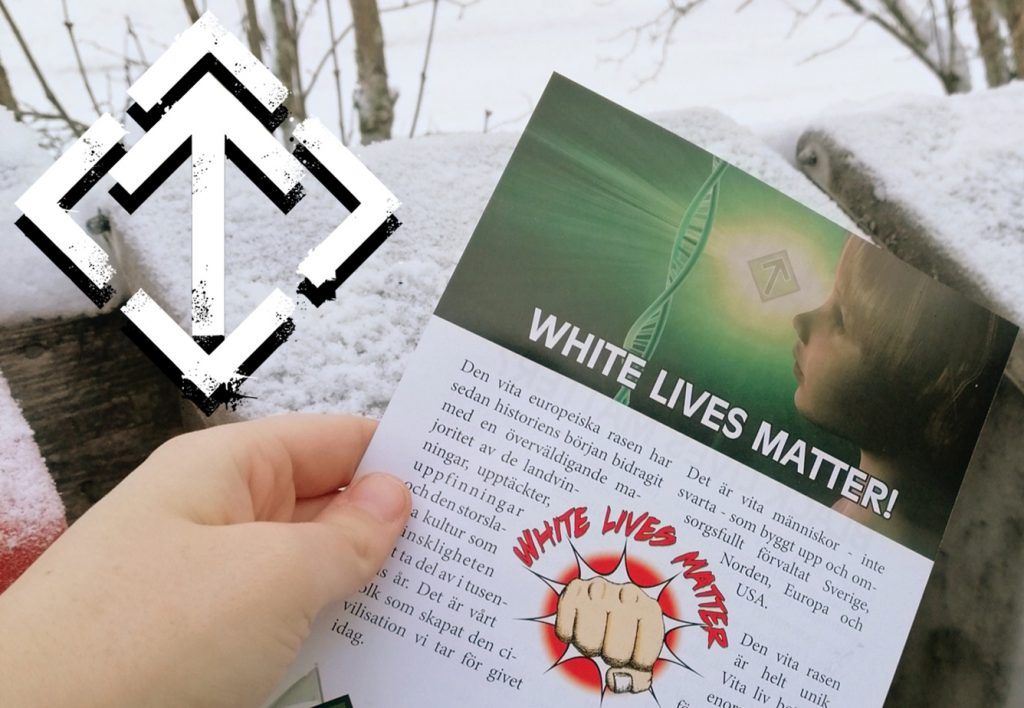 Nordic Resistance Movement White Lives Matter leaflet