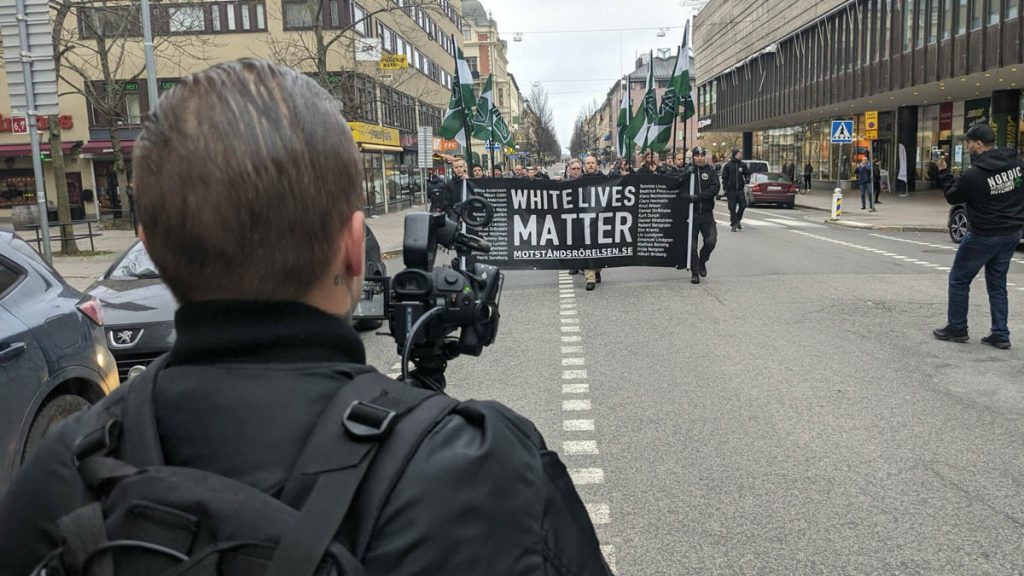 White Lives Matter demonstration, Örebro, Sweden