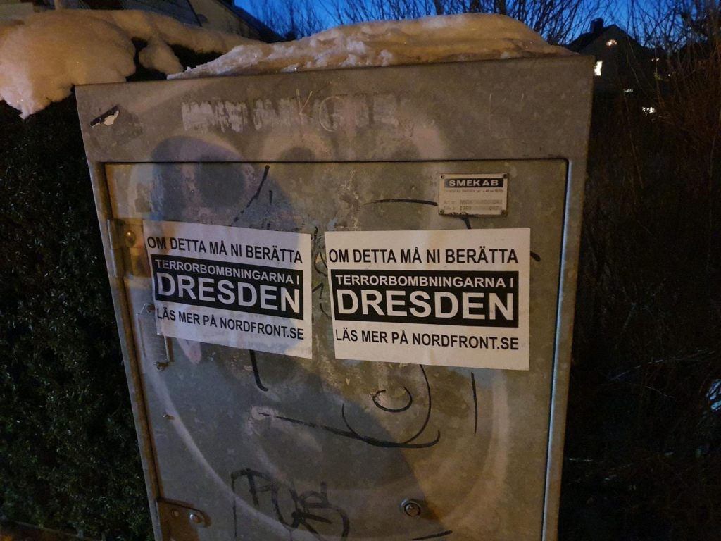 NRM Dresden awareness poster in Borås