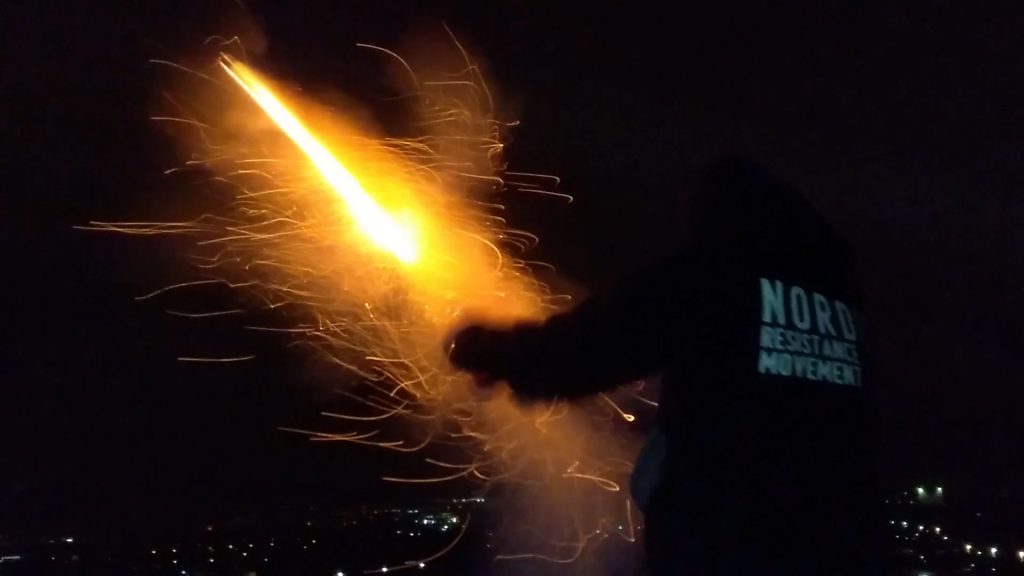 NRM flares fired over Aarhus, Denmark