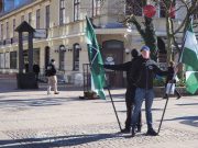 Nordic Resistance Movement public activity in Karlskrona, Sweden