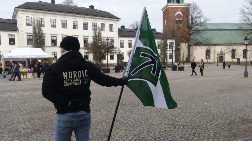Nyköping Nordic Resistance Movement White Lives Matter Demonstration