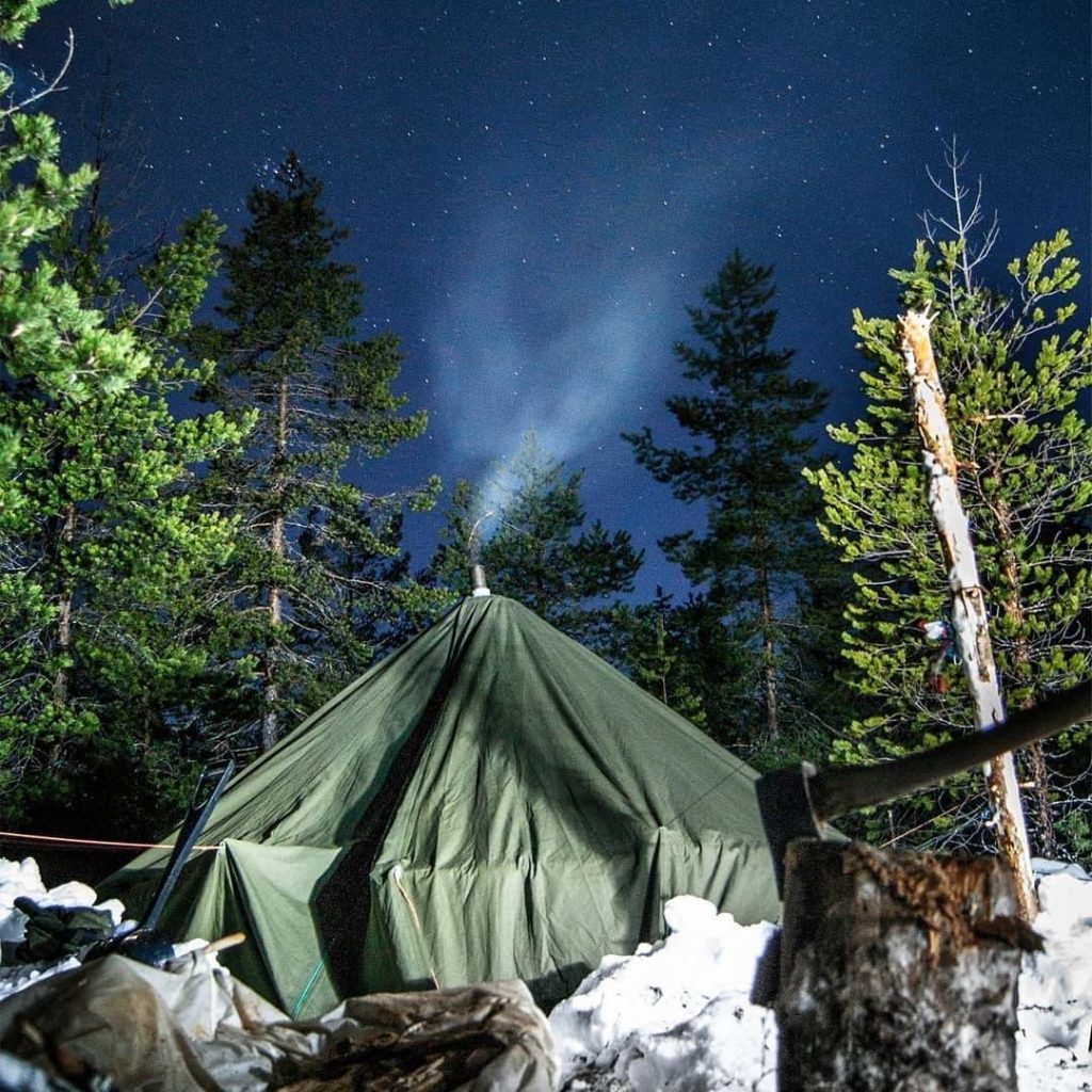 Nest 6 camping and northern lights