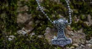 A Thor's hammer necklace
