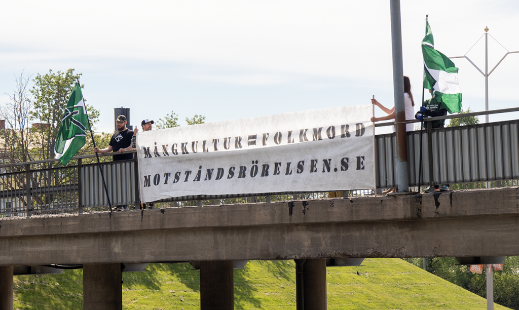 Skellefteå Nordic Resistance Movement banner