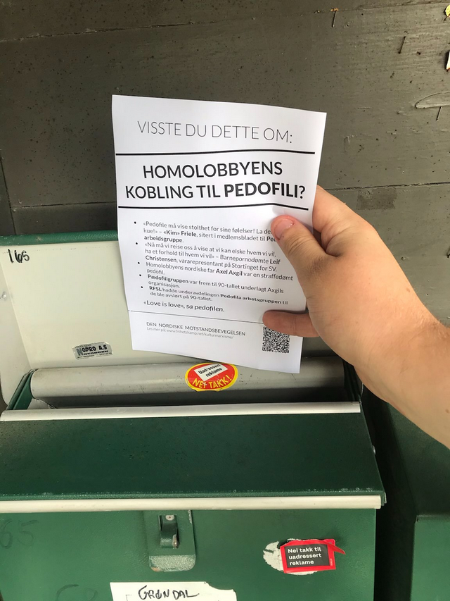 Homo lobby paedophilia leaflets
