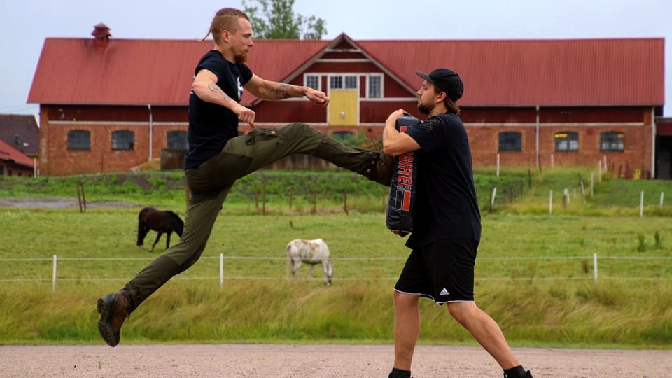 Martial arts training, Sweden