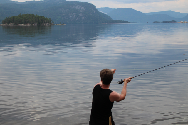 Fishing in Setesdal, Norway