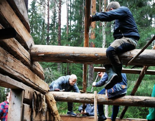 Restoration of an old barn in the Jämtland woods