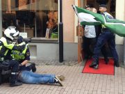 Police attack NRM activity in Kalmar, Sweden