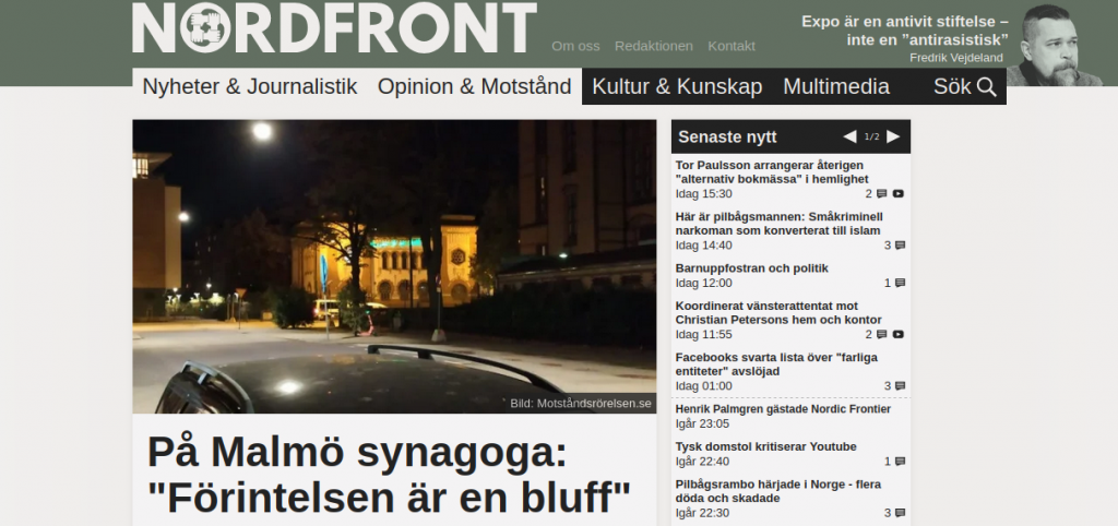Nordfront Malmö holocaust hoax