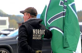Nordic Resistance Movement activity at the Norway-Sweden border