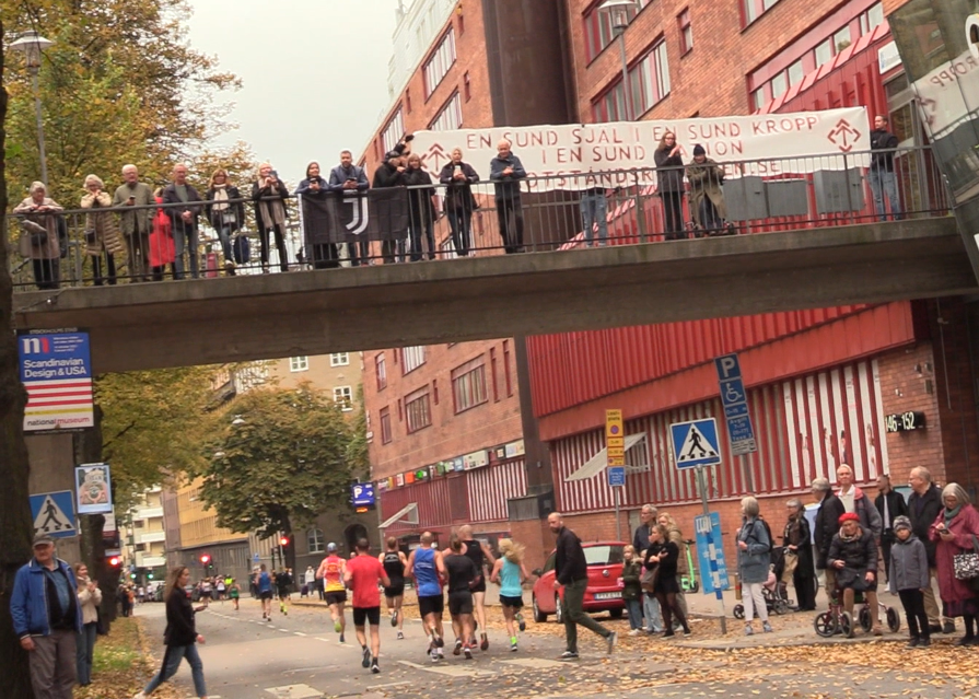 Nordic Resistance Movement at Stockholm Marathon