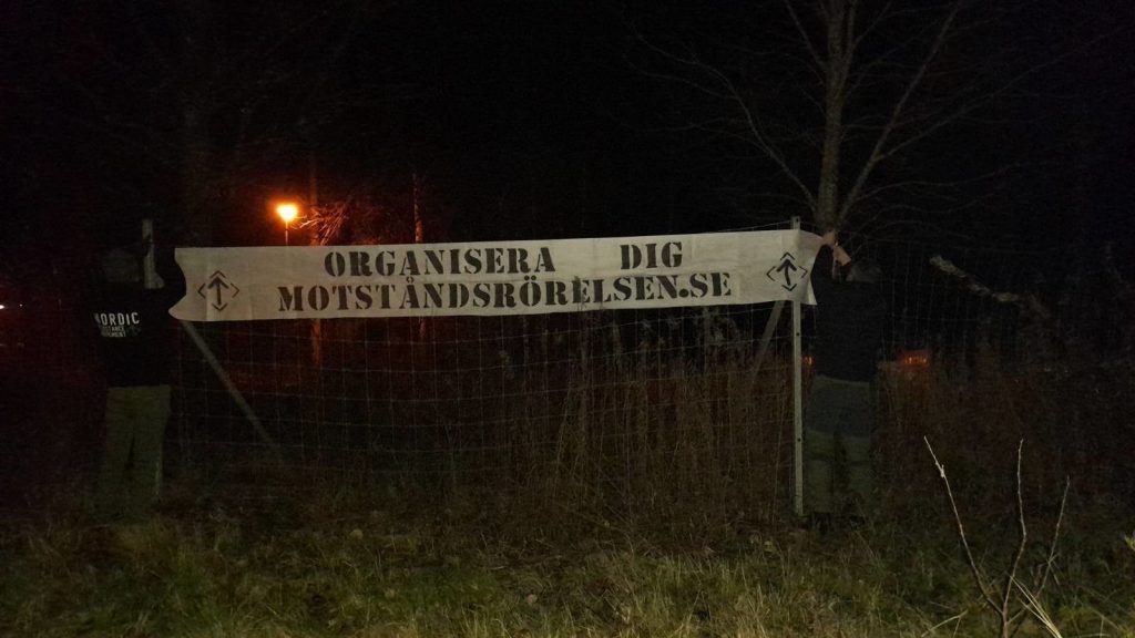 NRM banner, Vetlanda, Sweden