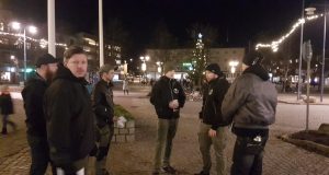 Nordic Resistance Movement Vetlanda activism and street patrol