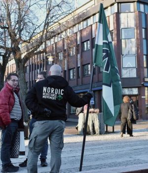 Nordic Resistance Movement public activity, Nest 2, Mariestad, Sweden