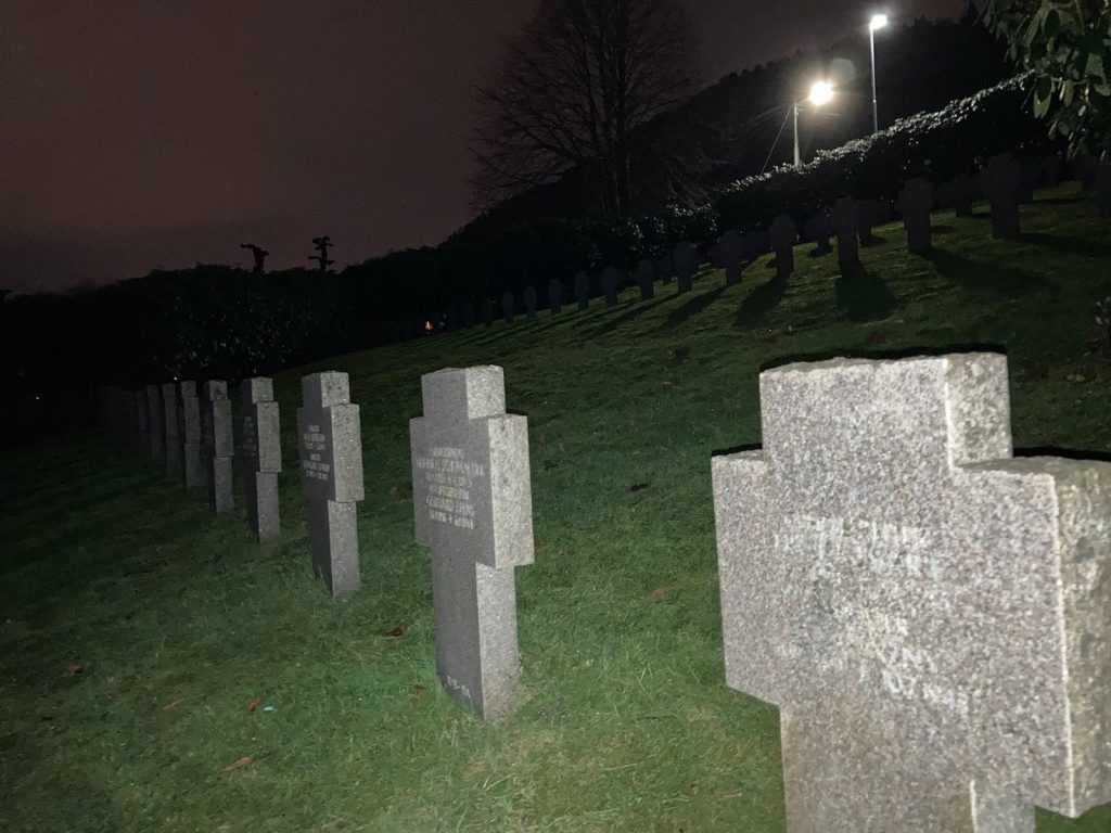 Graves of fallen German WWII soldiers, Solheim cemetery, Bergen, Norway