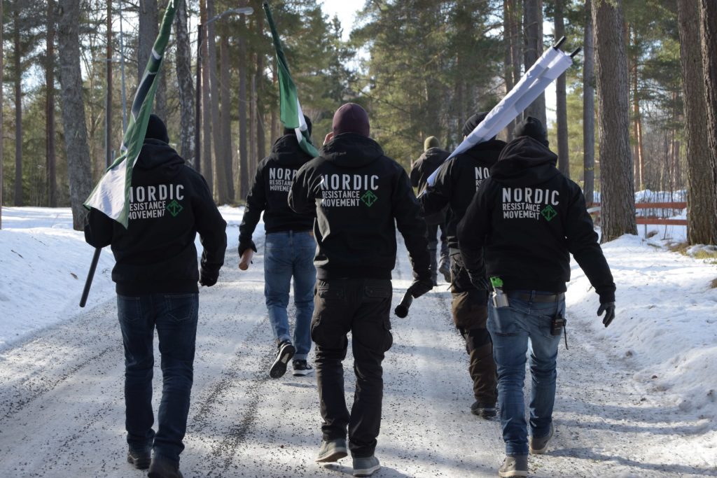 Nordic Resistance Movement banner action, Borlänge