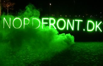 Nordfront.dk LED banner and smoke