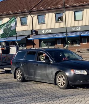 NRM mobile banner action in Örkelljunga, Sweden