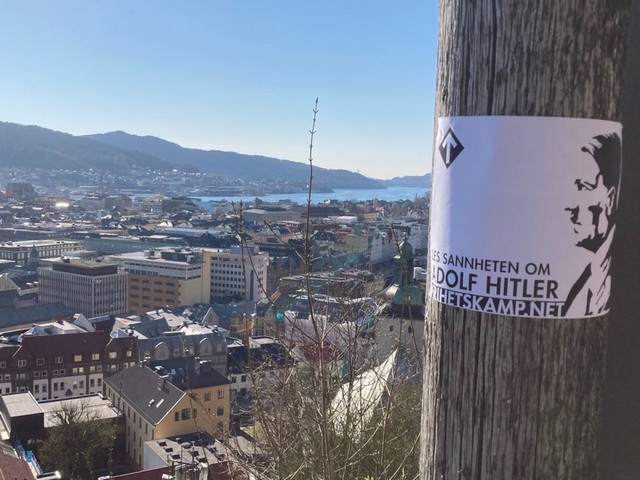 NRM Adolf Hitler poster in Bergen, Norway