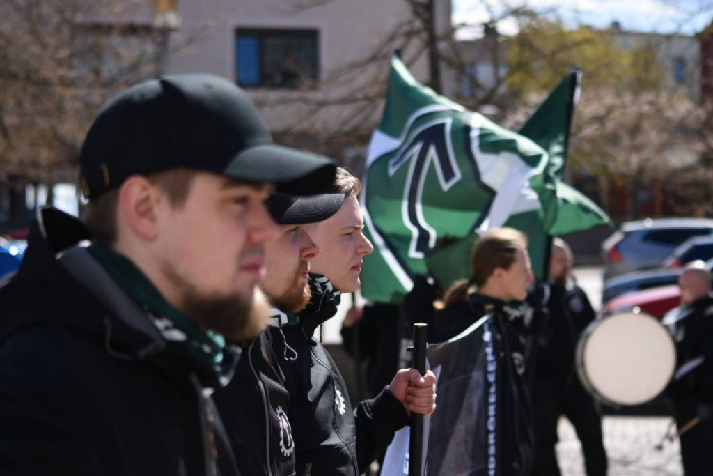 Nordic Resistance Movement demonstration in Lysekil, Sweden