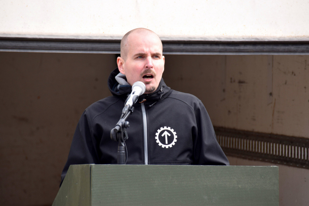 Nordic Resistance Movement Simon Lindberg 1 May 2022 Ludvika speech