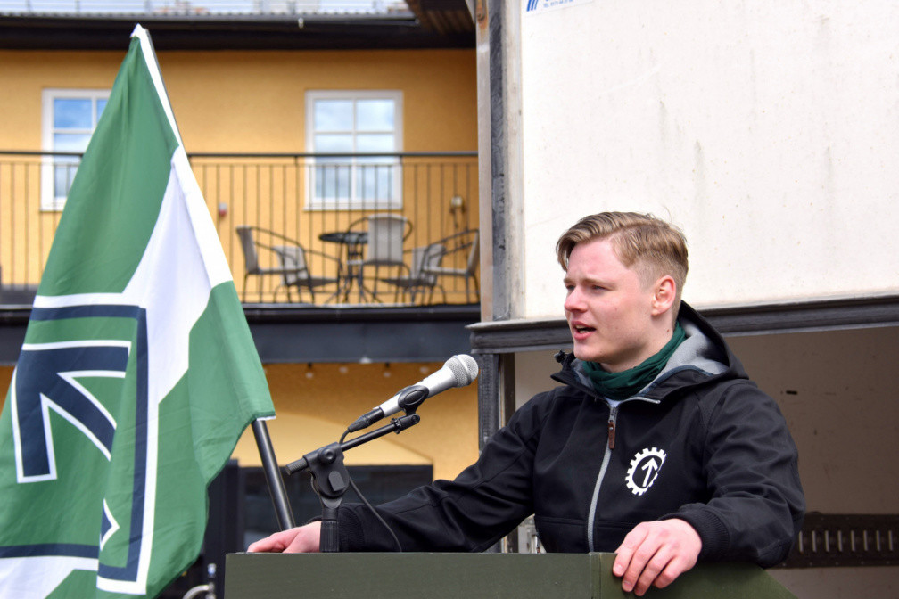 Nordic Resistance Movement Lukas Lindgren 1 May 2022 Ludvika speech