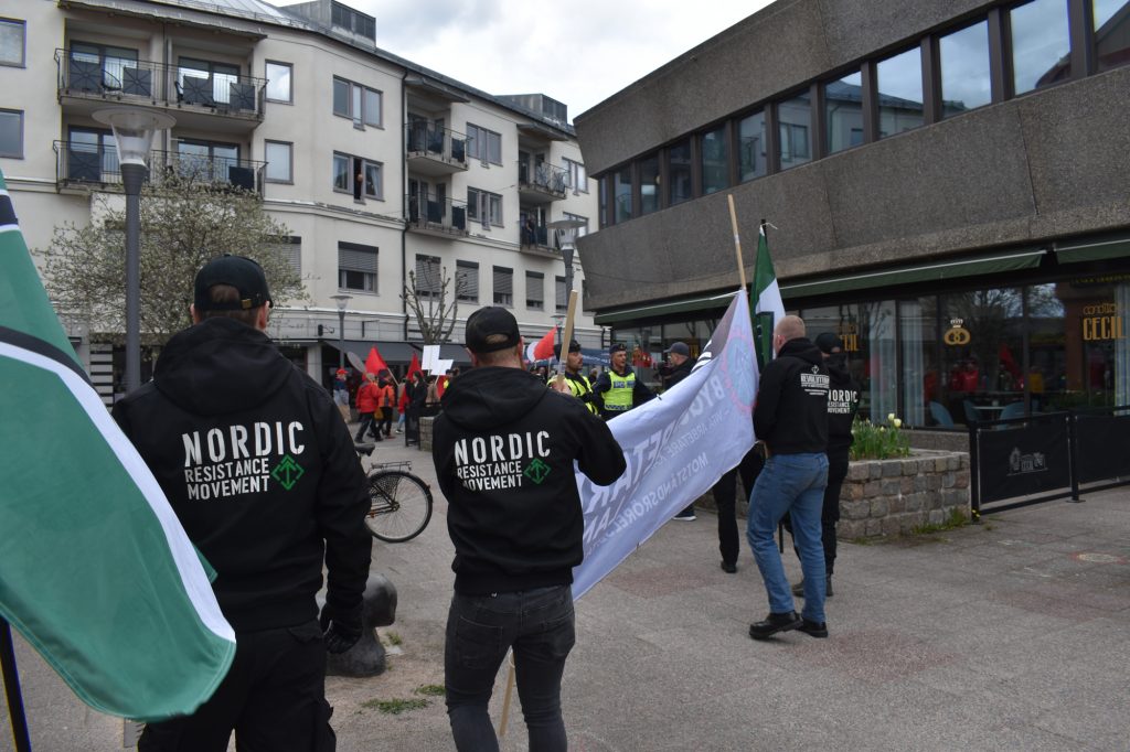 Nordic Resistance Movement in Vetlanda, 1 May 2022