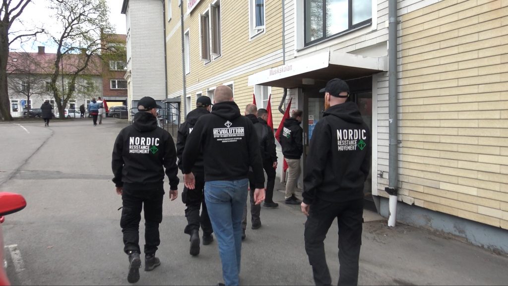 Nordic Resistance Movement in Vetlanda, 1 May 2022