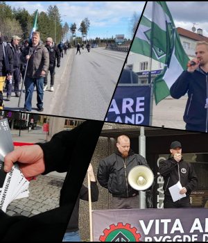 Nordic Resistance Movement May Day 2022 activism