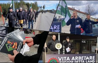 Nordic Resistance Movement May Day 2022 activism