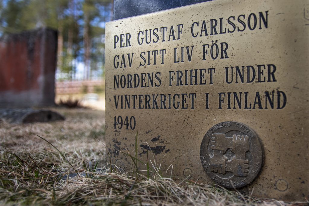 Gravestone of Finland Volunteer in Sweden
