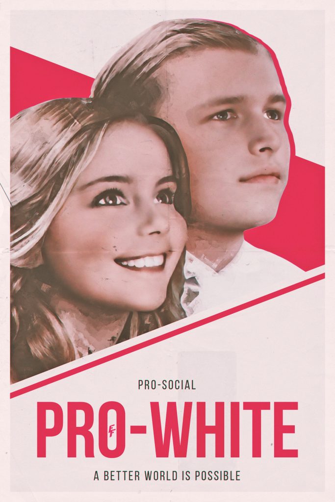 Friendly Father Pro-White artwork of boy and girl