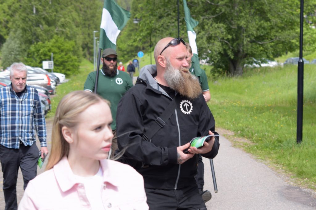 Nordic Resistance Movement activism Ludvika, Sweden