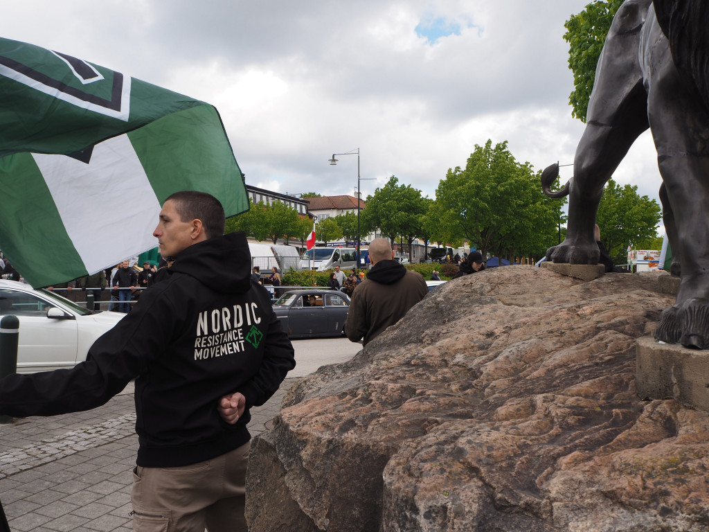 Nordic Resistance Movement public activity in Örkelljunga, Sweden
