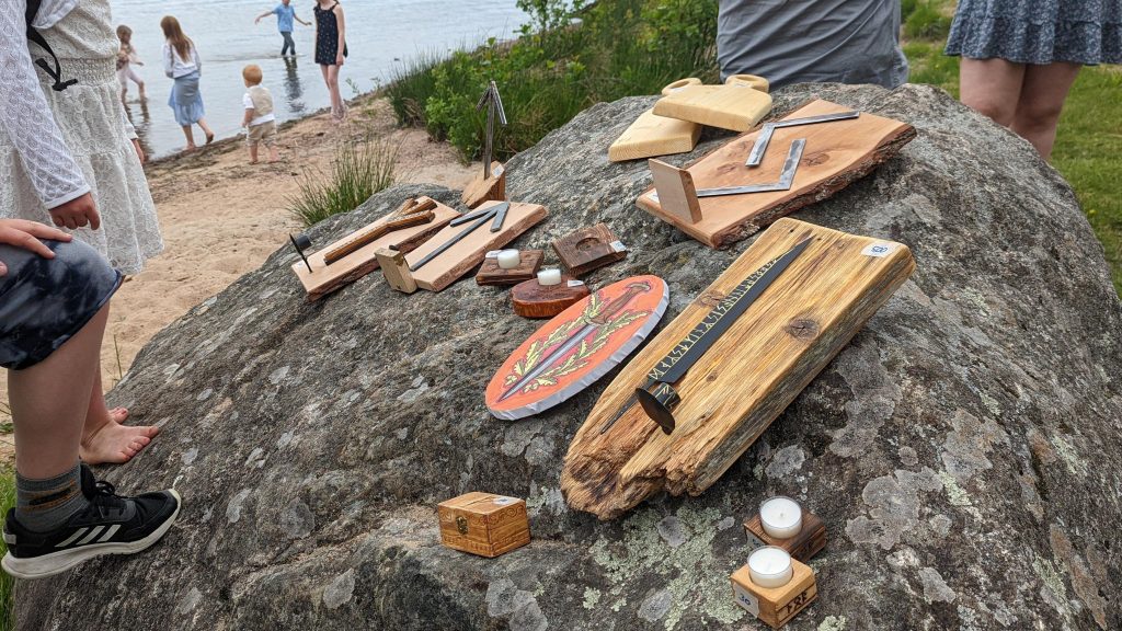 Nordic Resistance Movement handicraft market of traditional Nordic wares, Sweden