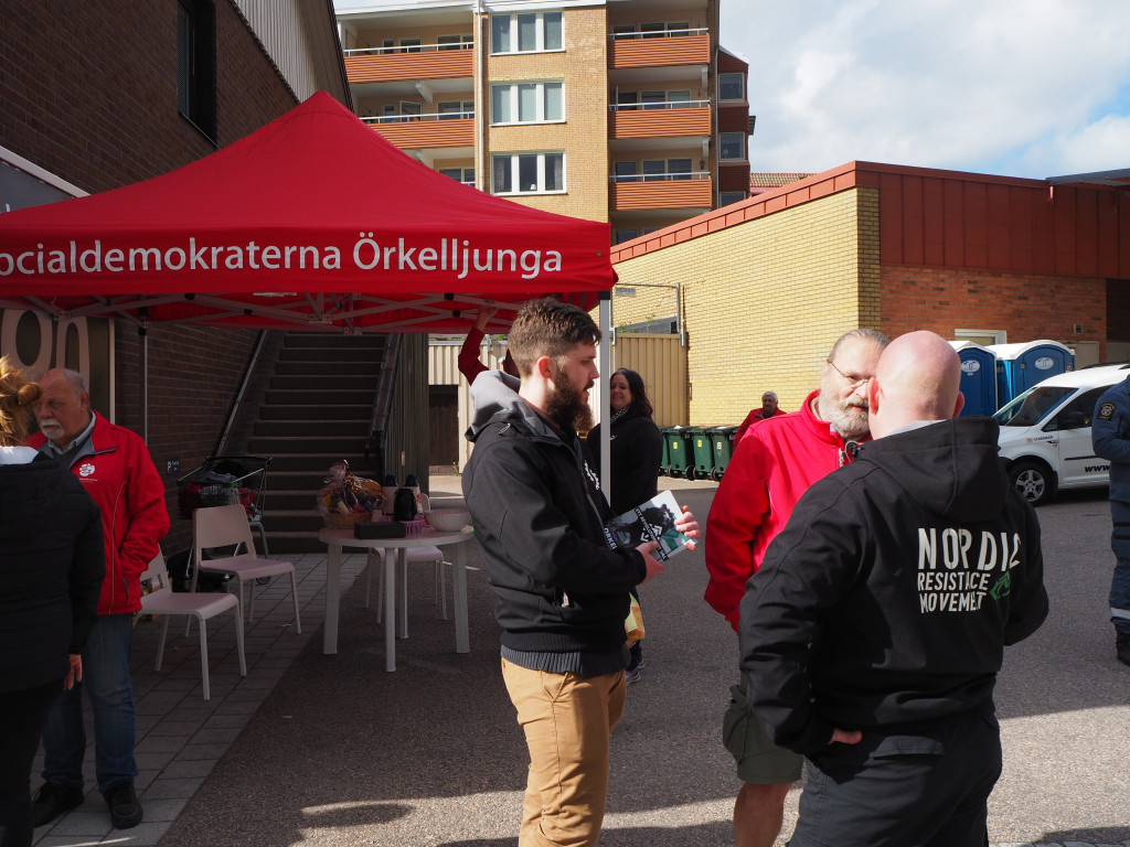 NRM public activism, Örkelljunga, Sweden