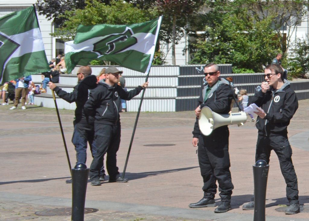 Nordic Resistance Movement public activity, Aarhus, Denmark